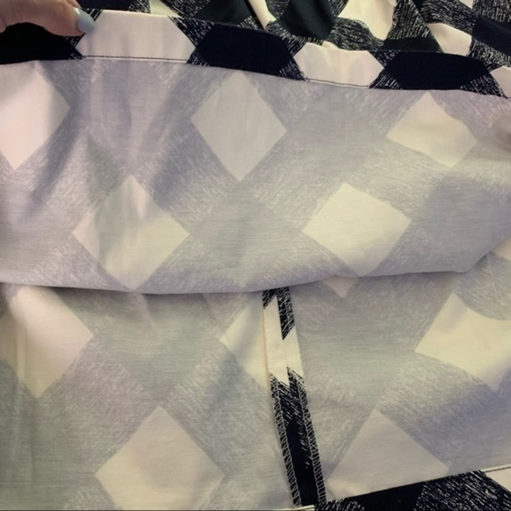 MOTHERHOOD Navy Blue & White Plaid A-Line Dress -‎ NWOT - Picture 7 of 12